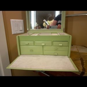 Leather Container Store Jewelry box, like new
